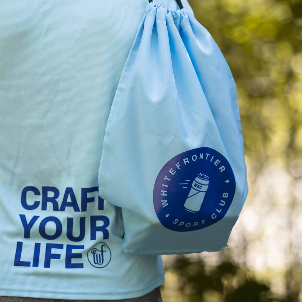 sac de sport bleu whitefrontier merch brewery bag