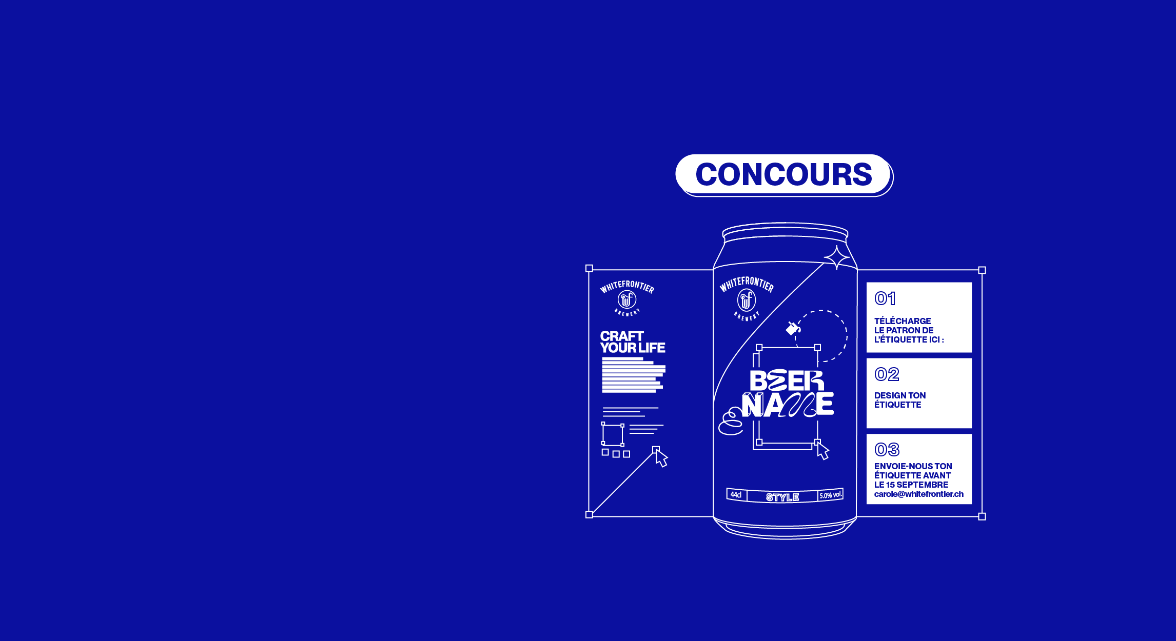 Design du coucours pour designer son étiquette de bière