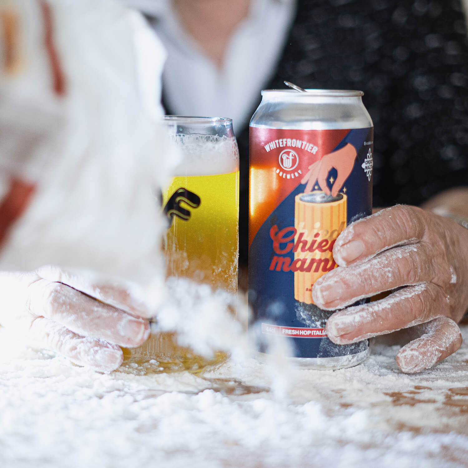 Canette chiedi a mamma whitefrontier bière farine