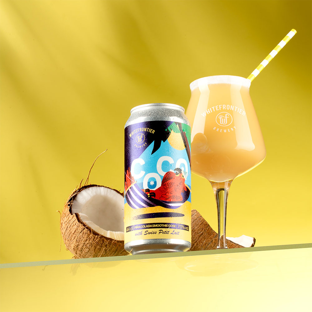 canette avec un oiseau peroquet dessus