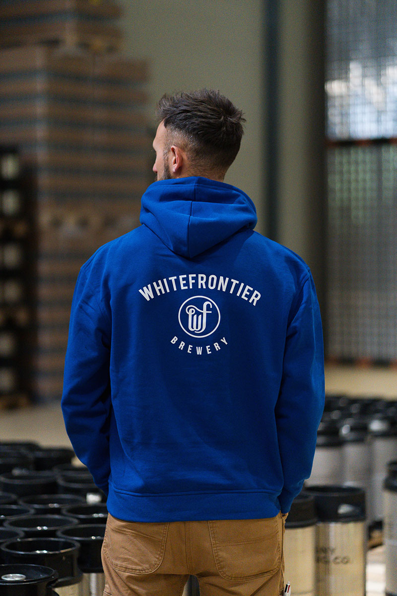 BLAUE KAPUZENJACKE WF