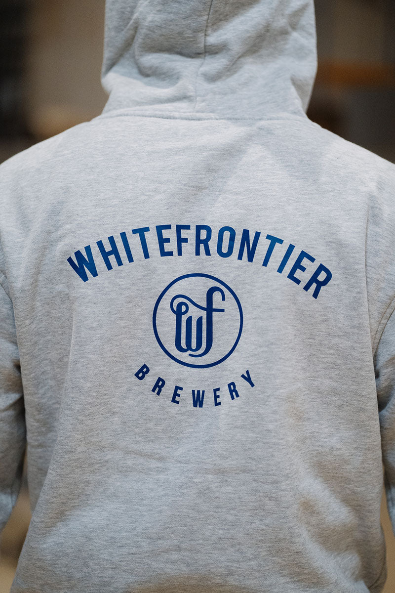 GRAUER KAPUZENPULLOVER WF