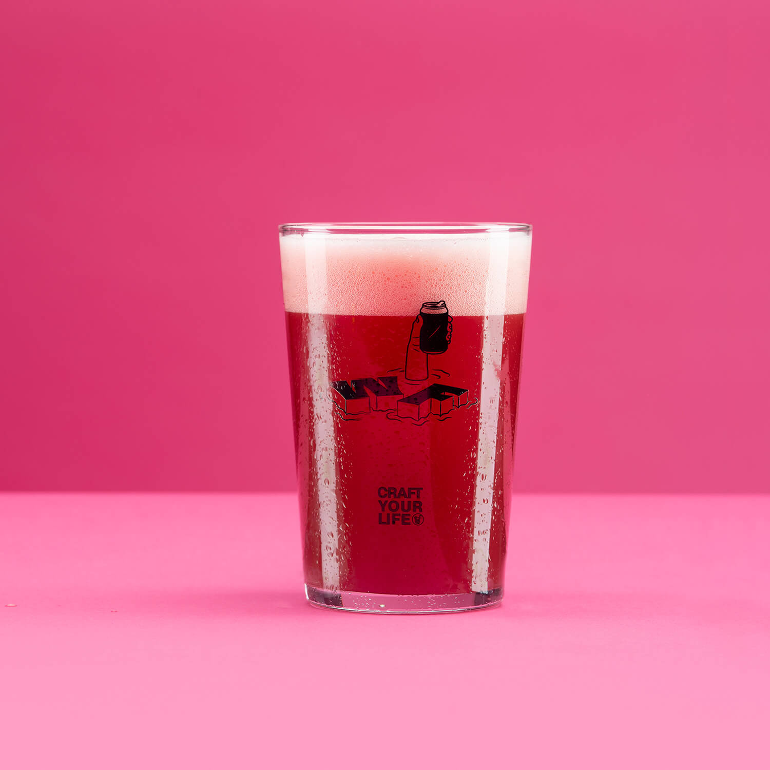 Verre sidra maxi avec bière rose
