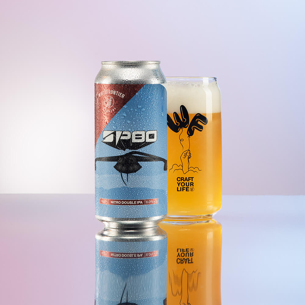 sp80 - bière whitefrontier collab sur mirroir