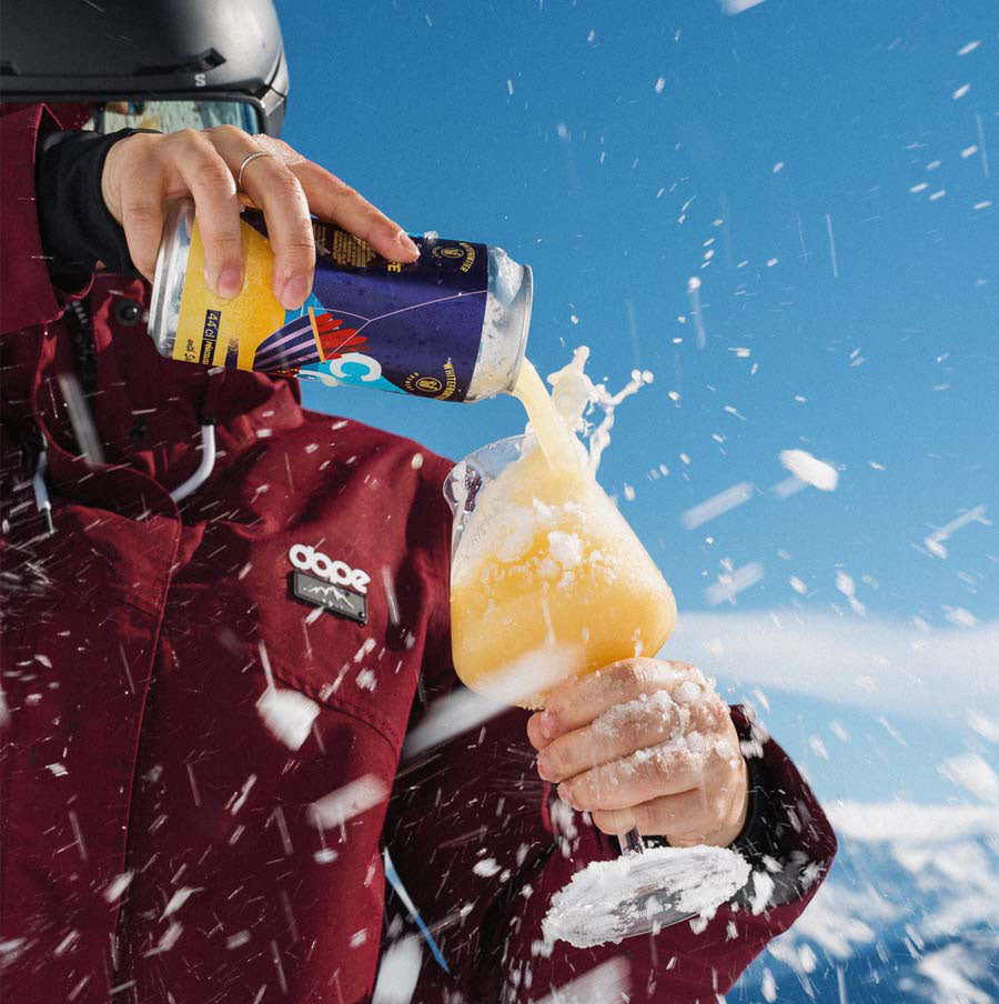 verre versee a la montagne