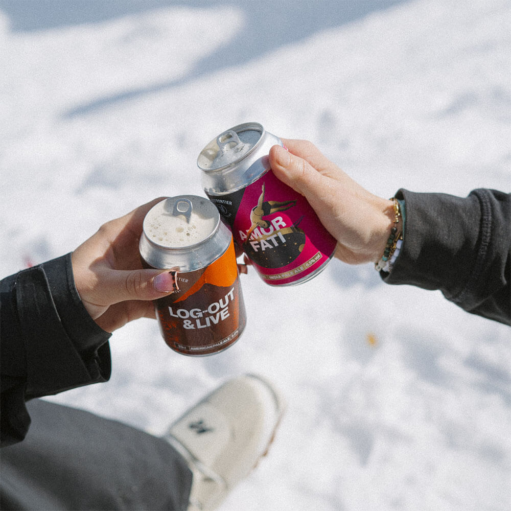 Canette amor fati et log-out à la montagne bière