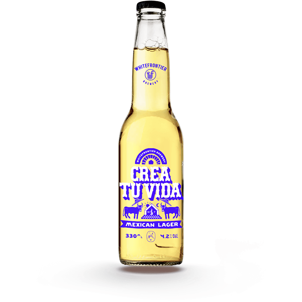 Bouteille crea tu vida mock-up