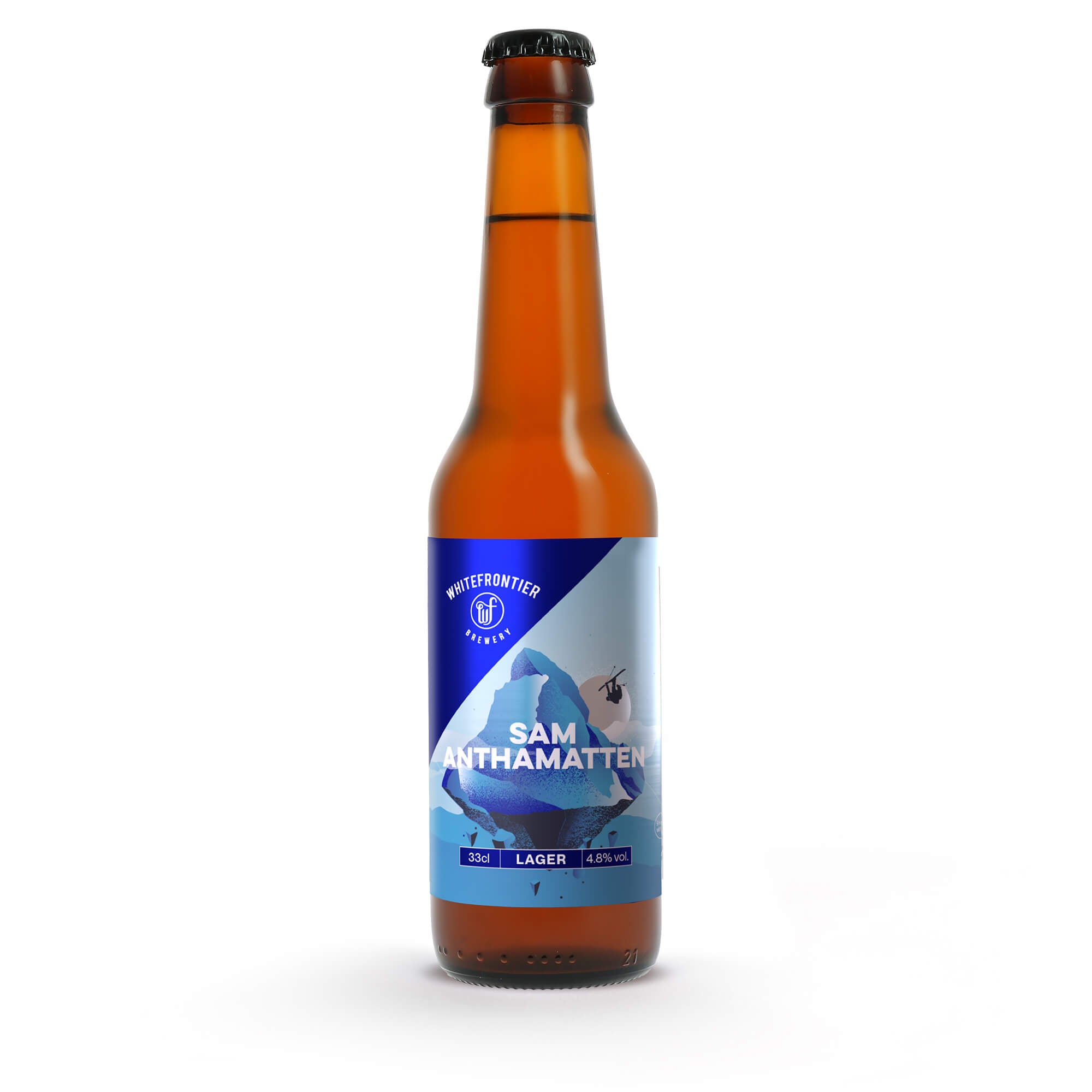 Sam Anthamatten - bouteille whitefrontier - bier, lager