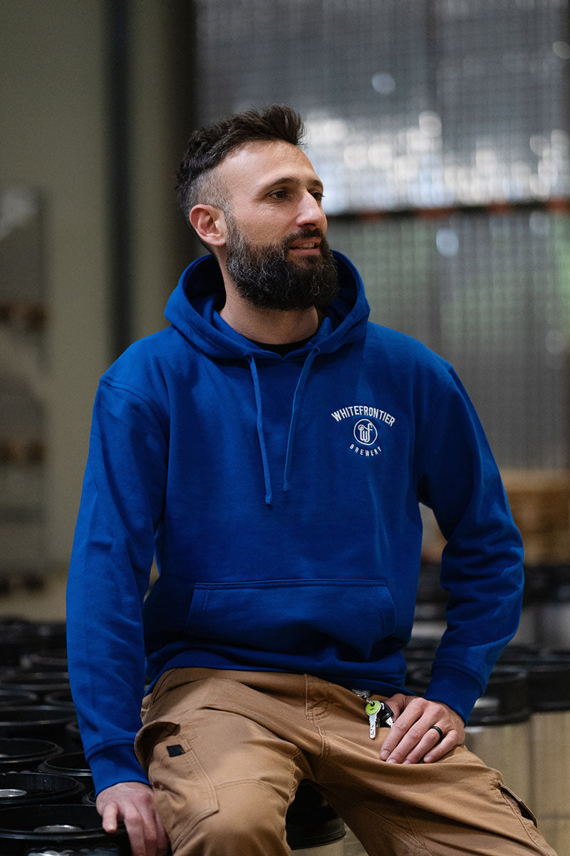BLAUE KAPUZENJACKE WF