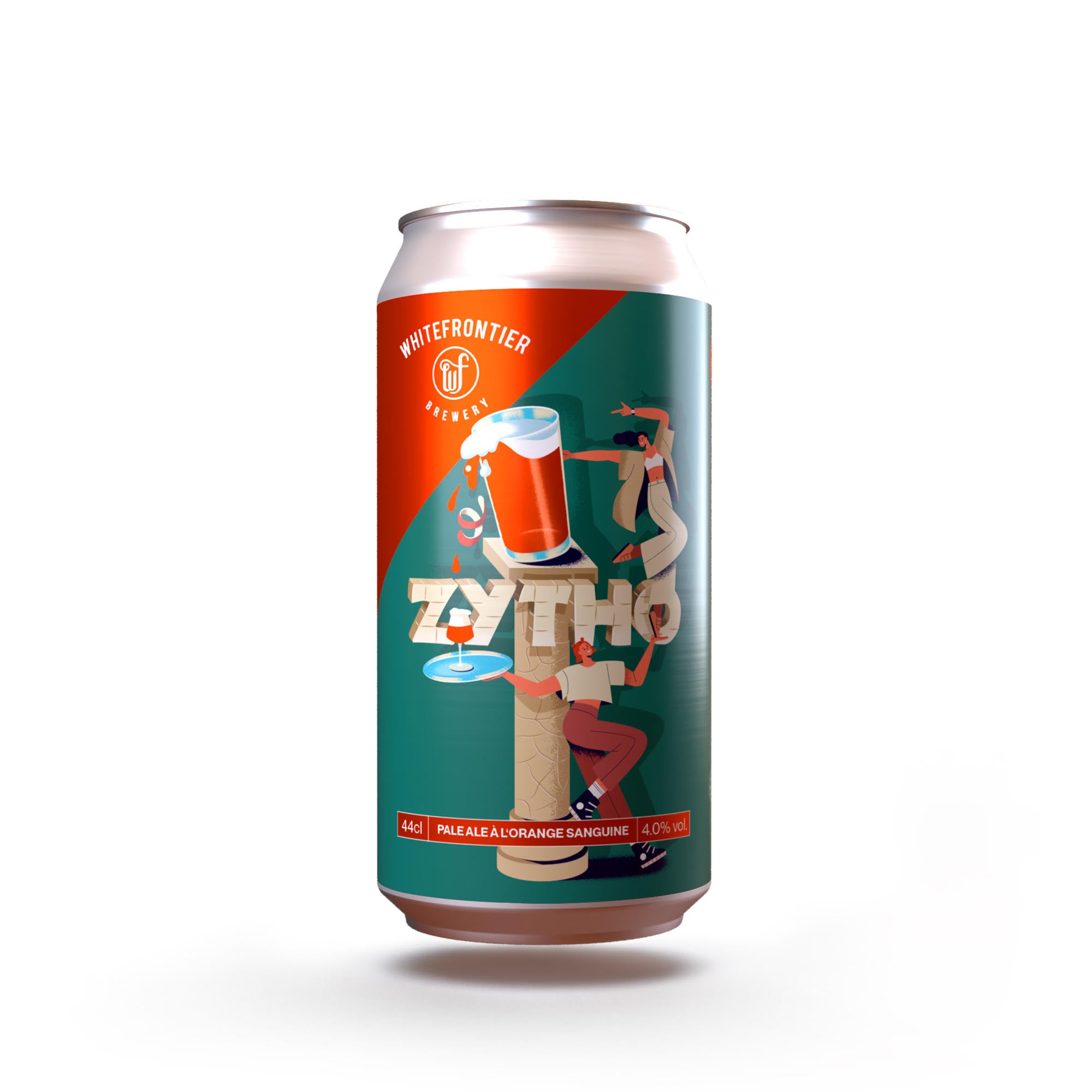 Bloodorange Pale Ale. La zytho. Bière vintage design, journée de la femme.