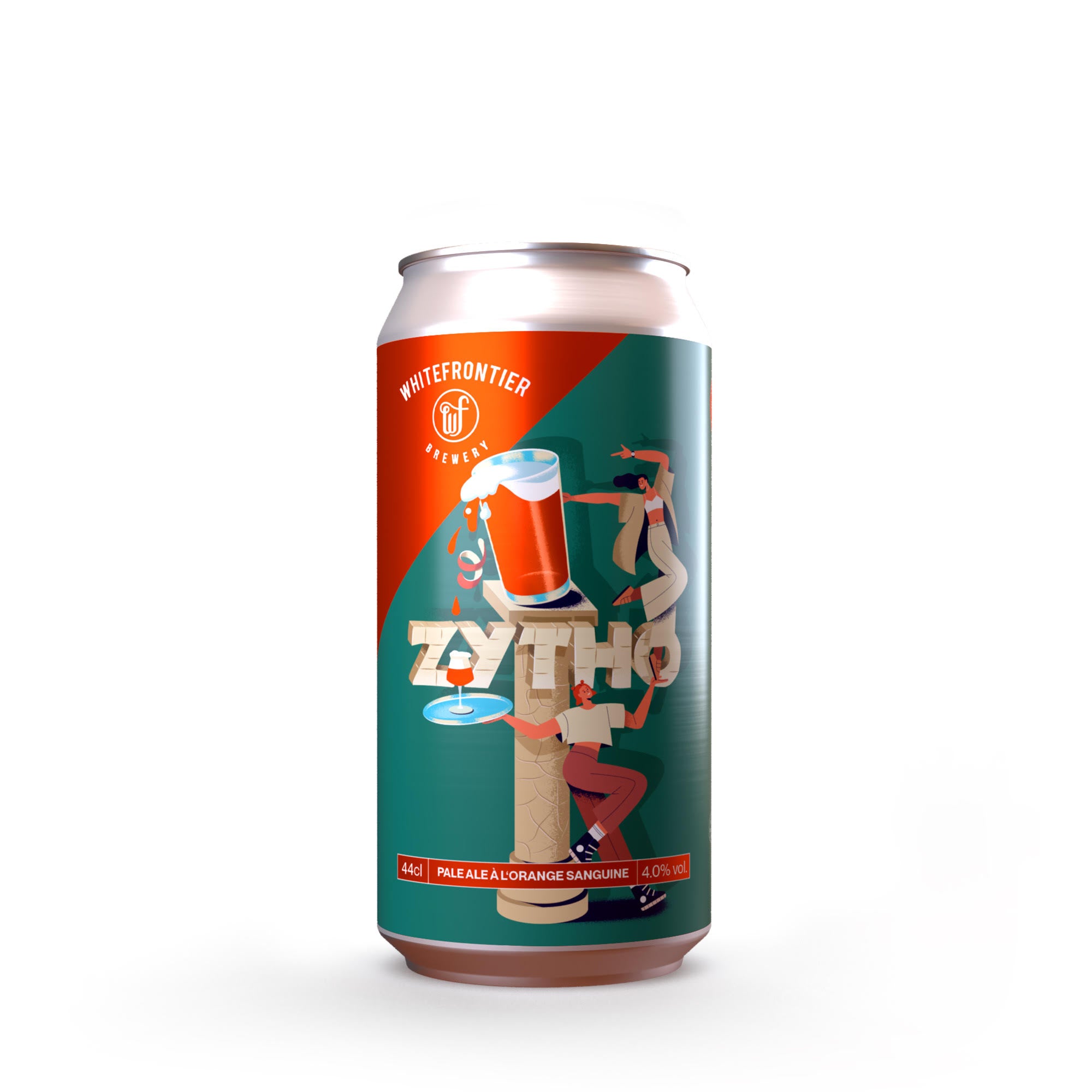 Pale Ale à l'orange sanguine. La mytho. Bière vintage design, journée de la femme.