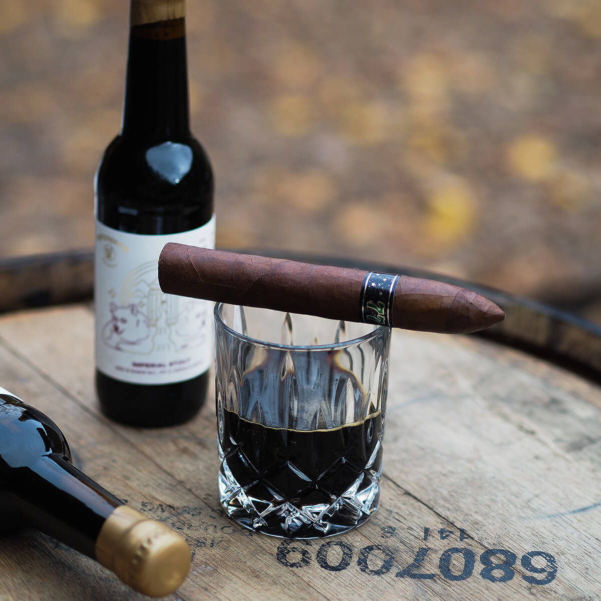 Barrel Aged Gift Set with Cigar