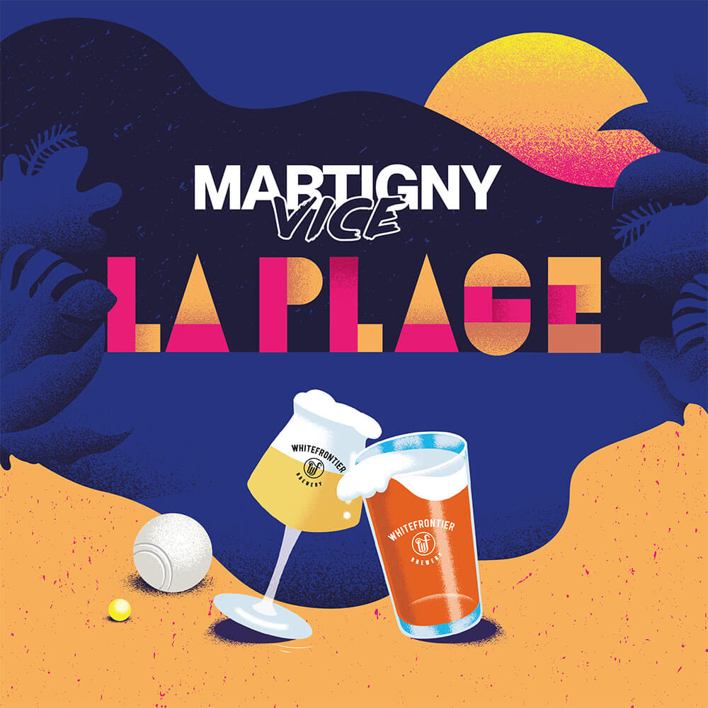 Affiche beergarden - Martigny Vice - la plage