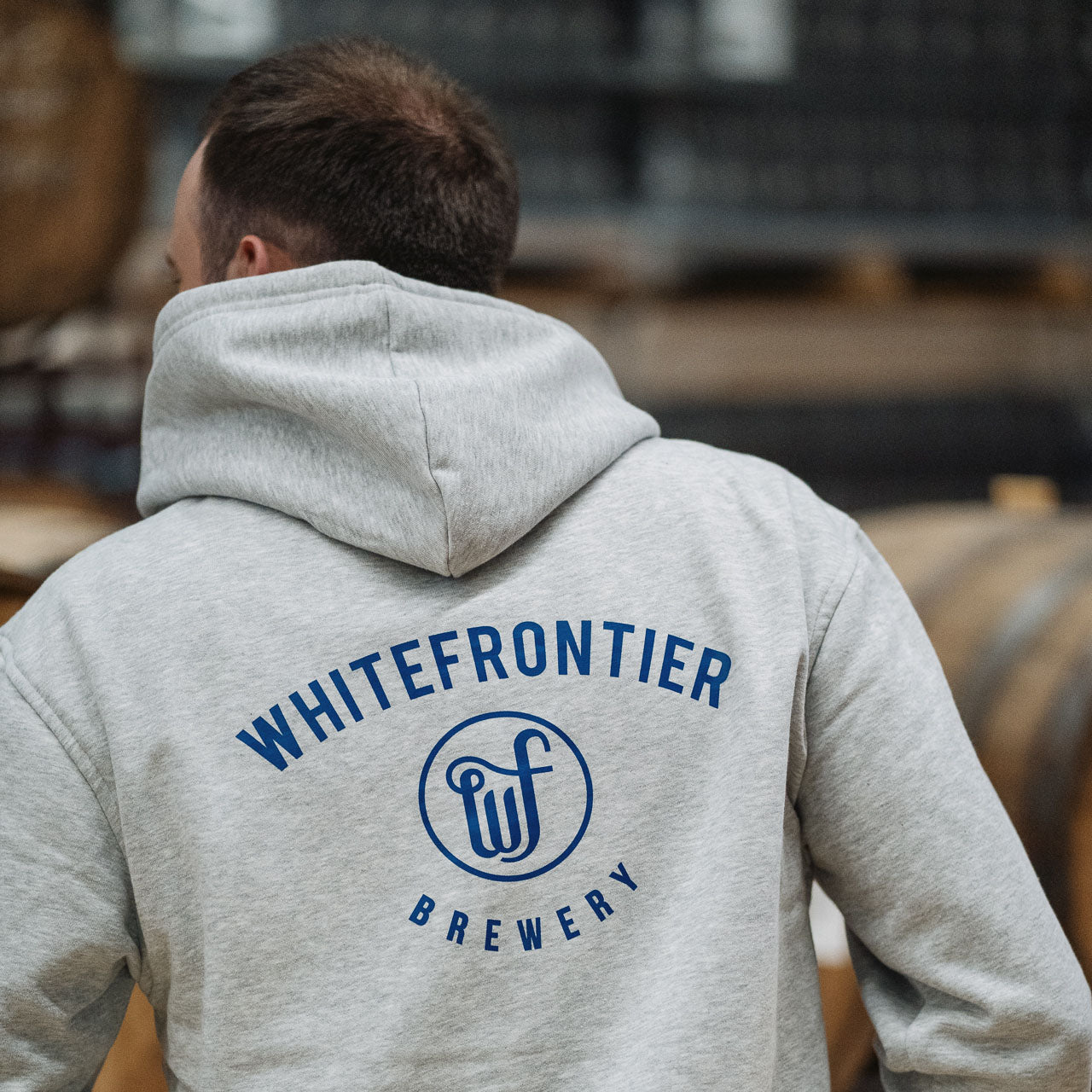 GRAUER KAPUZENPULLOVER WF