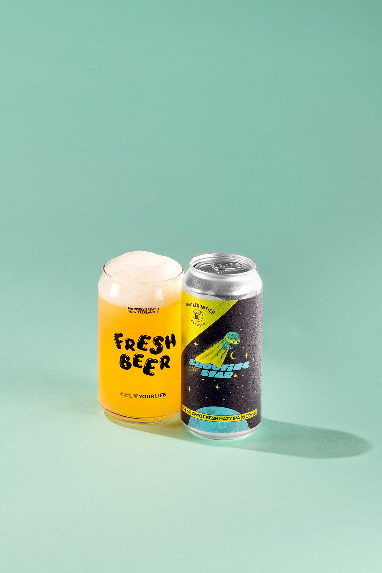 Shooting Star verre et canette