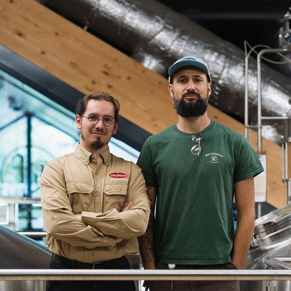 Tom et Johan dans la brewhouse