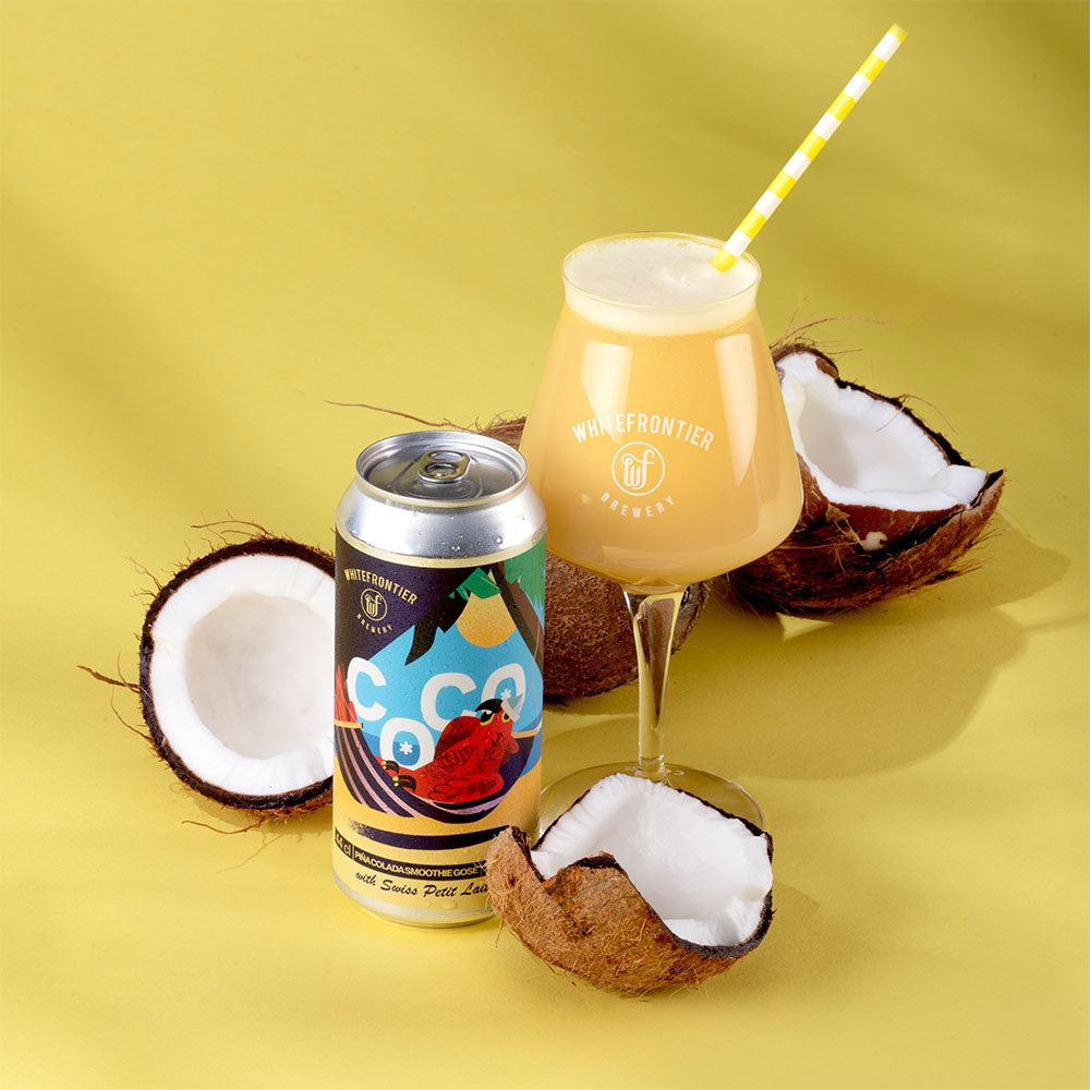 Verre coco noix bière sour gose 