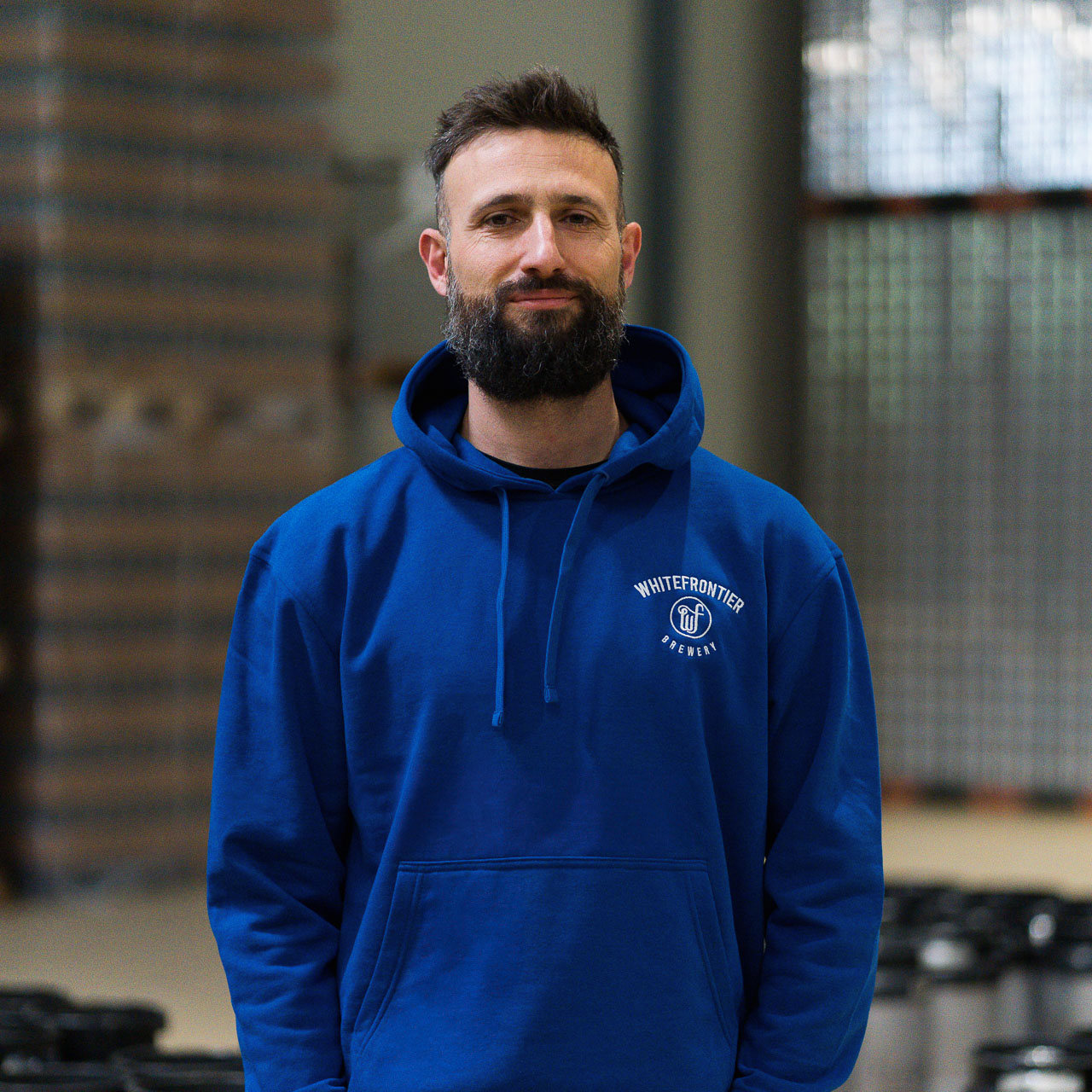 BLAUE KAPUZENJACKE WF