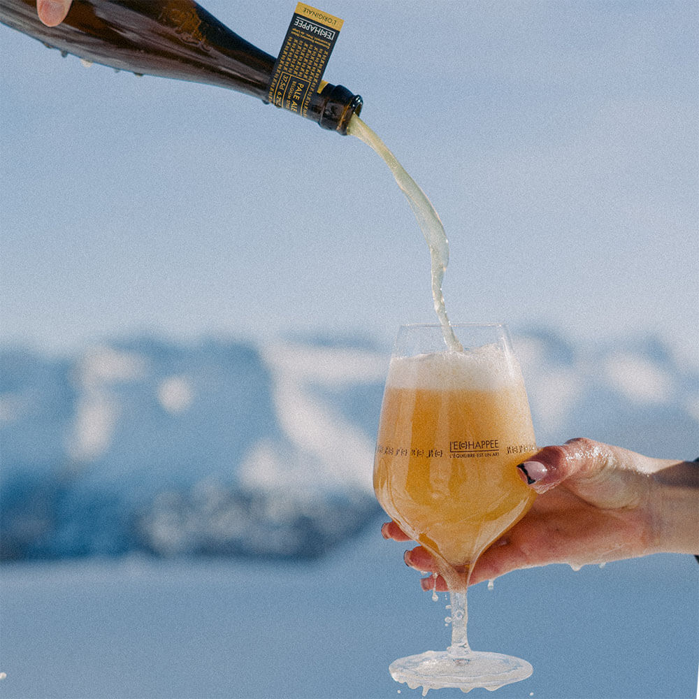 bière echappee en montagne